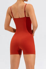 Spaghetti Strap Round Neck Romper - Ladyez