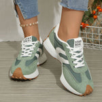 Round Toe Lace Up Sneakers