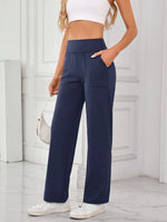 Lovelet High Waist Active Pants with Pockets - Ladyez