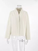 Open Front Dropped Shoulder Outerwear