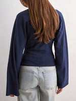 Full Size Long Sleeve Fitted T-Shirt Plus Size