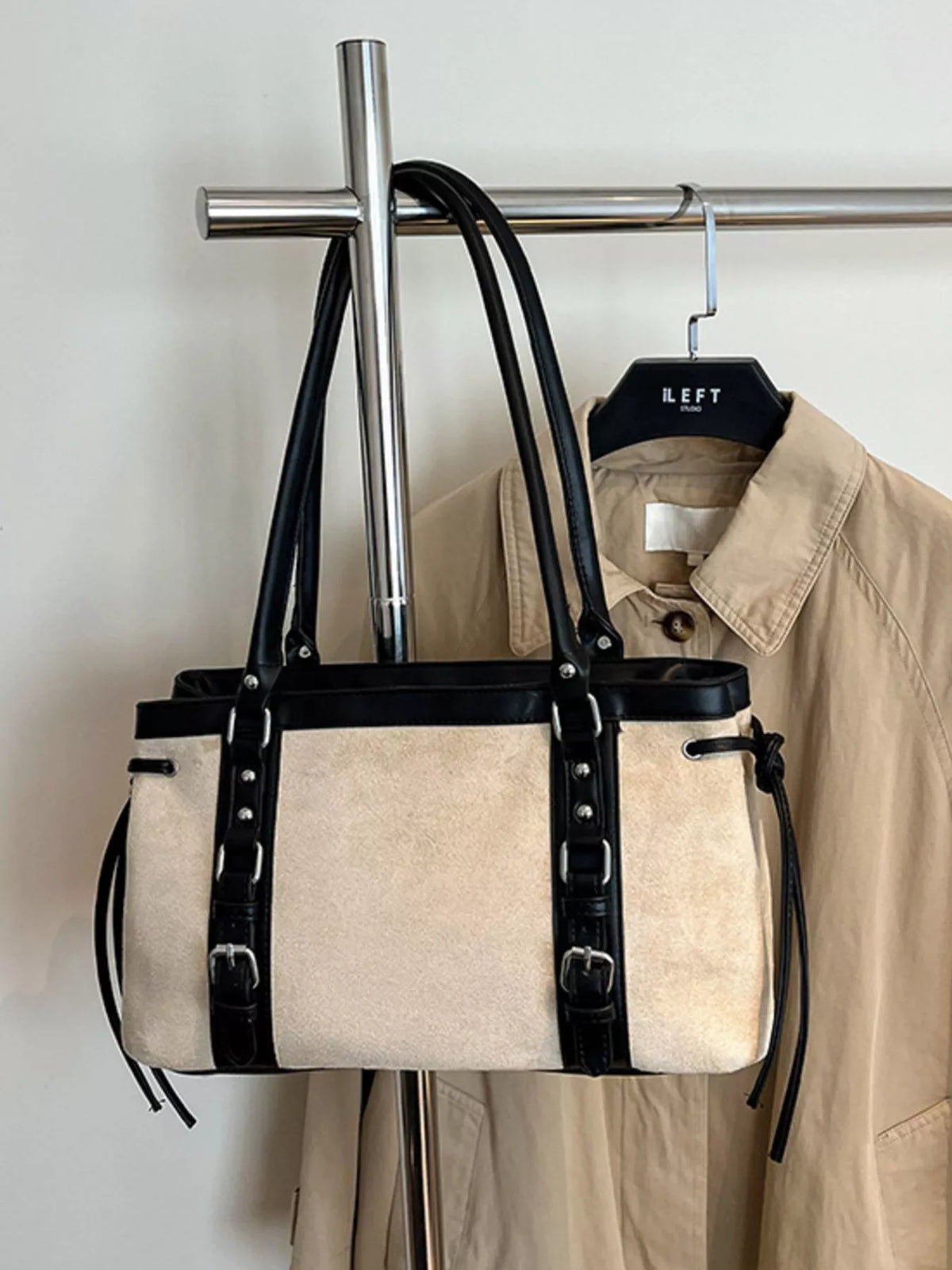 Buckle Decor Tote Bag