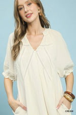 Umgee Cotton Gauze Mini Dress