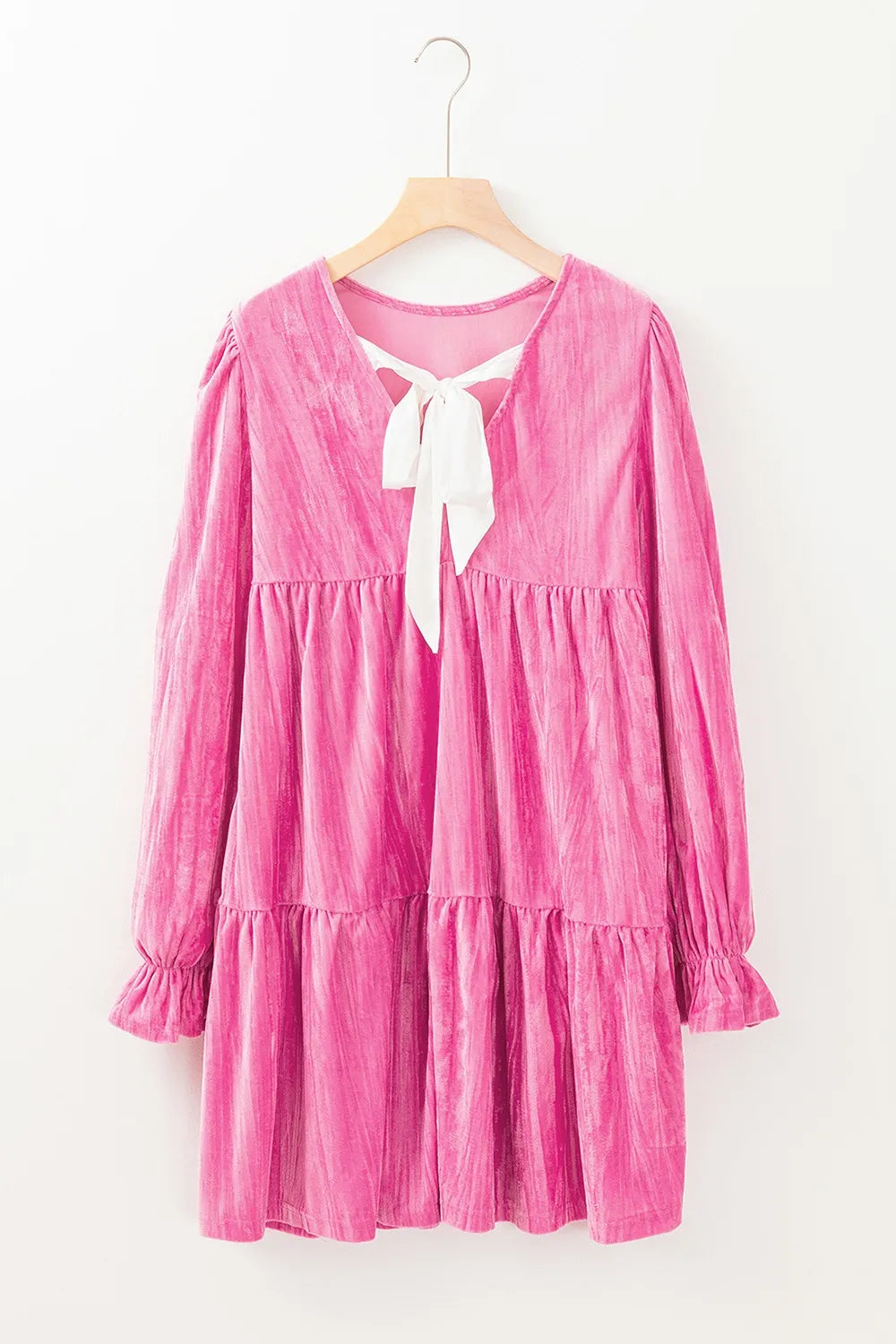 Tiered Flounce Sleeve Mini Dress