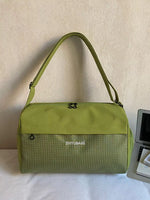 Plaid Oxford Cloth Travel Bag