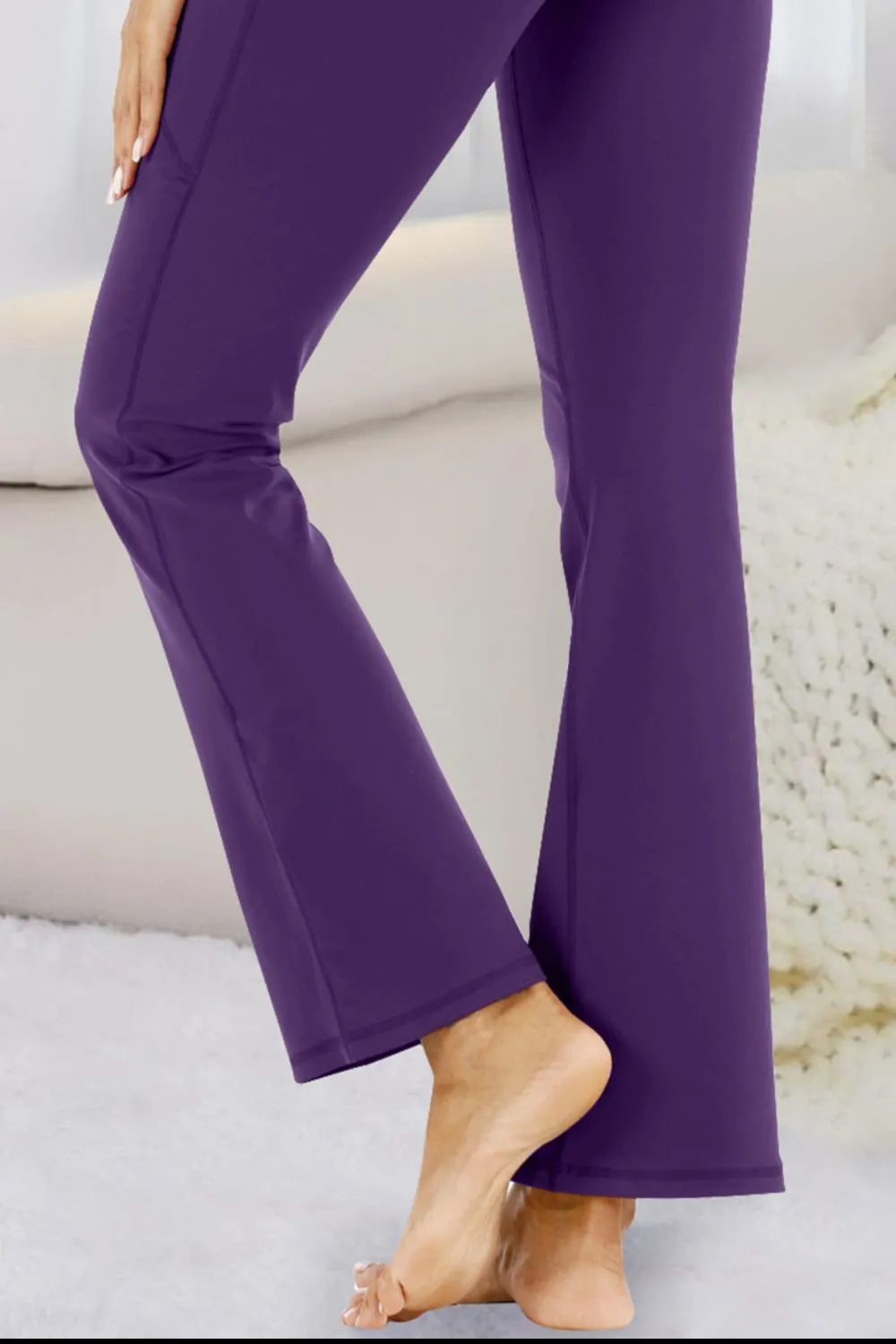 Pocketed High Waist Active Pants - Ladyez