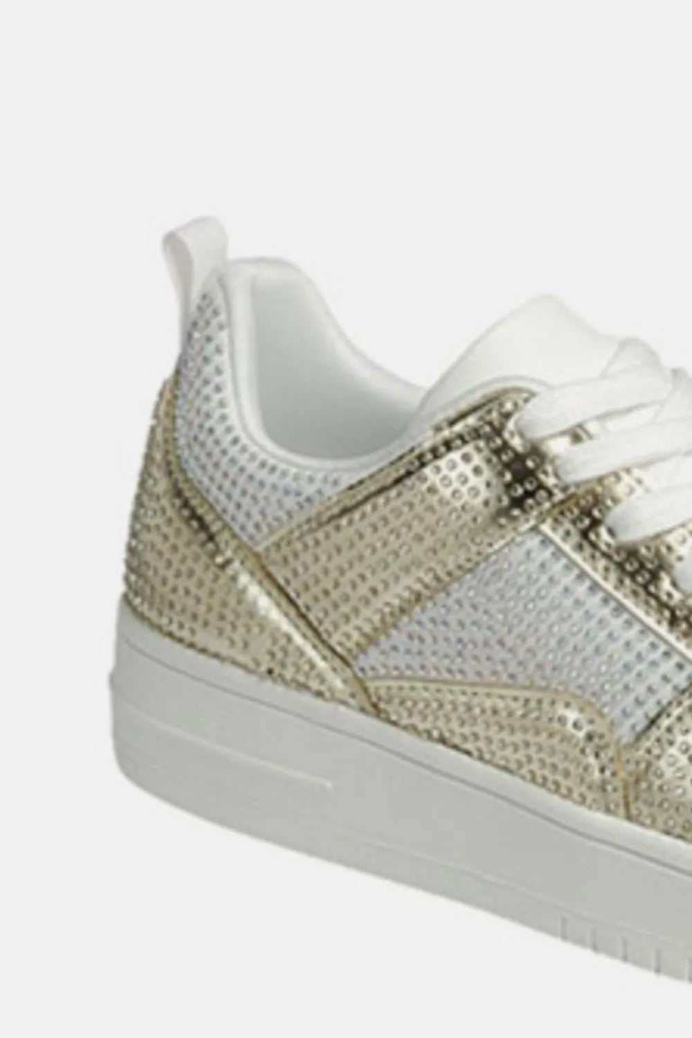 Forever Link Rhinestone Platform Flat Sneakers - Ladyez
