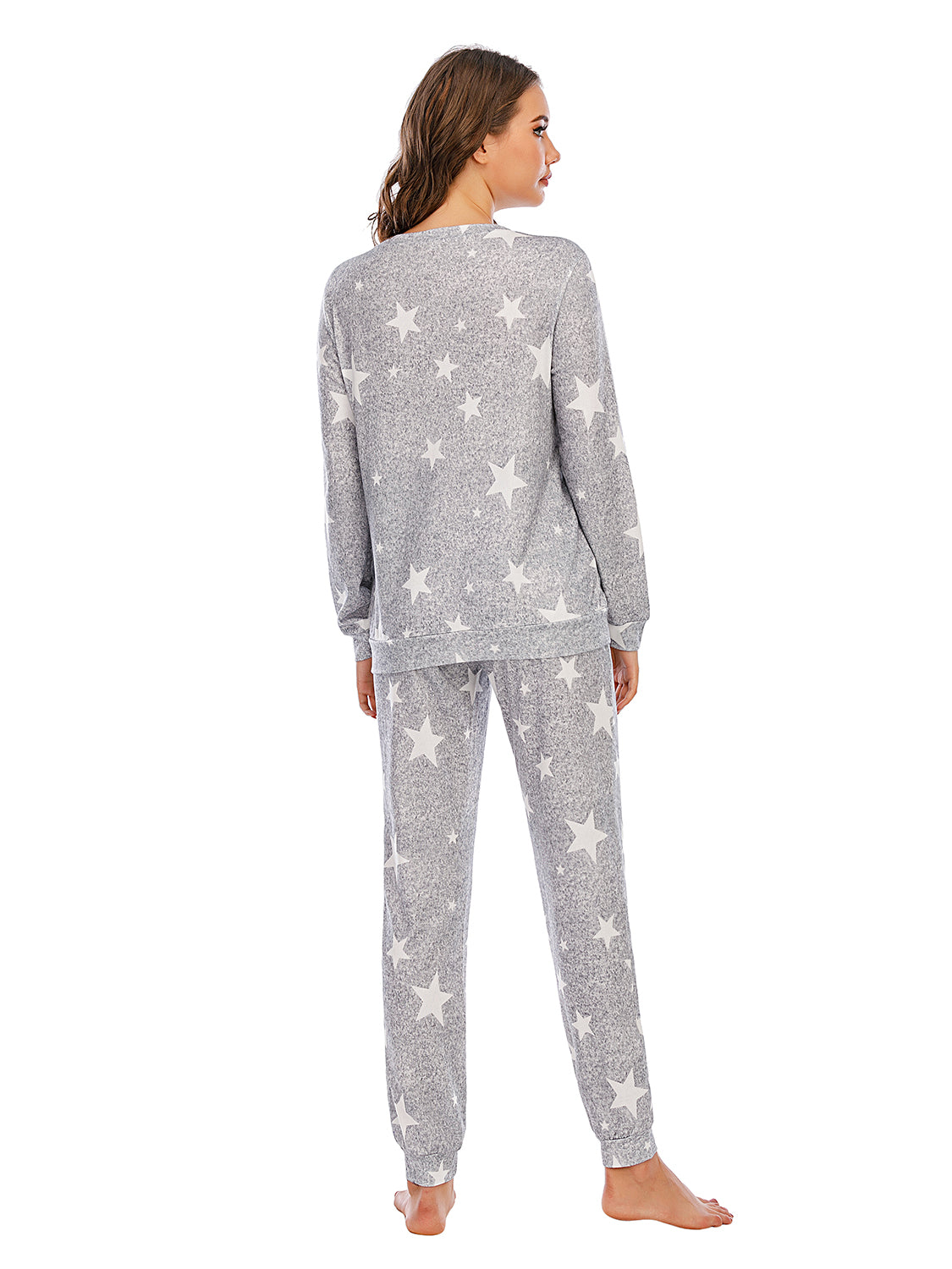 Star Top and Pants Lounge Set - Ladyez