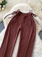 Tie-Waist Wide Leg Pants