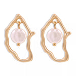 18K Gold-Plated Pearl Earrings