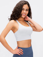 Millennia Crisscross Scoop Neck Active Tank - Ladyez