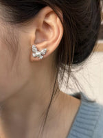 Butterfly Pearl Stud Earrings