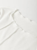 Exposed Seam Slim Fit Long Sleeve Top
