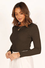 Lettuce Edge Round Neck Long Sleeve T-Shirt - Ladyez
