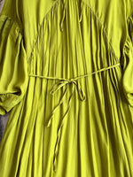 Balloon Sleeve Tie-Waist Dress