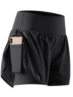 Pocketed High Waist Active Shorts - Ladyez