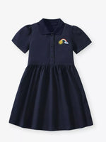 Children's Embroidered Rainbow Polo Dress