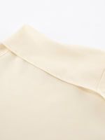 Asymmetrical High Collar Long Sleeve Blouse