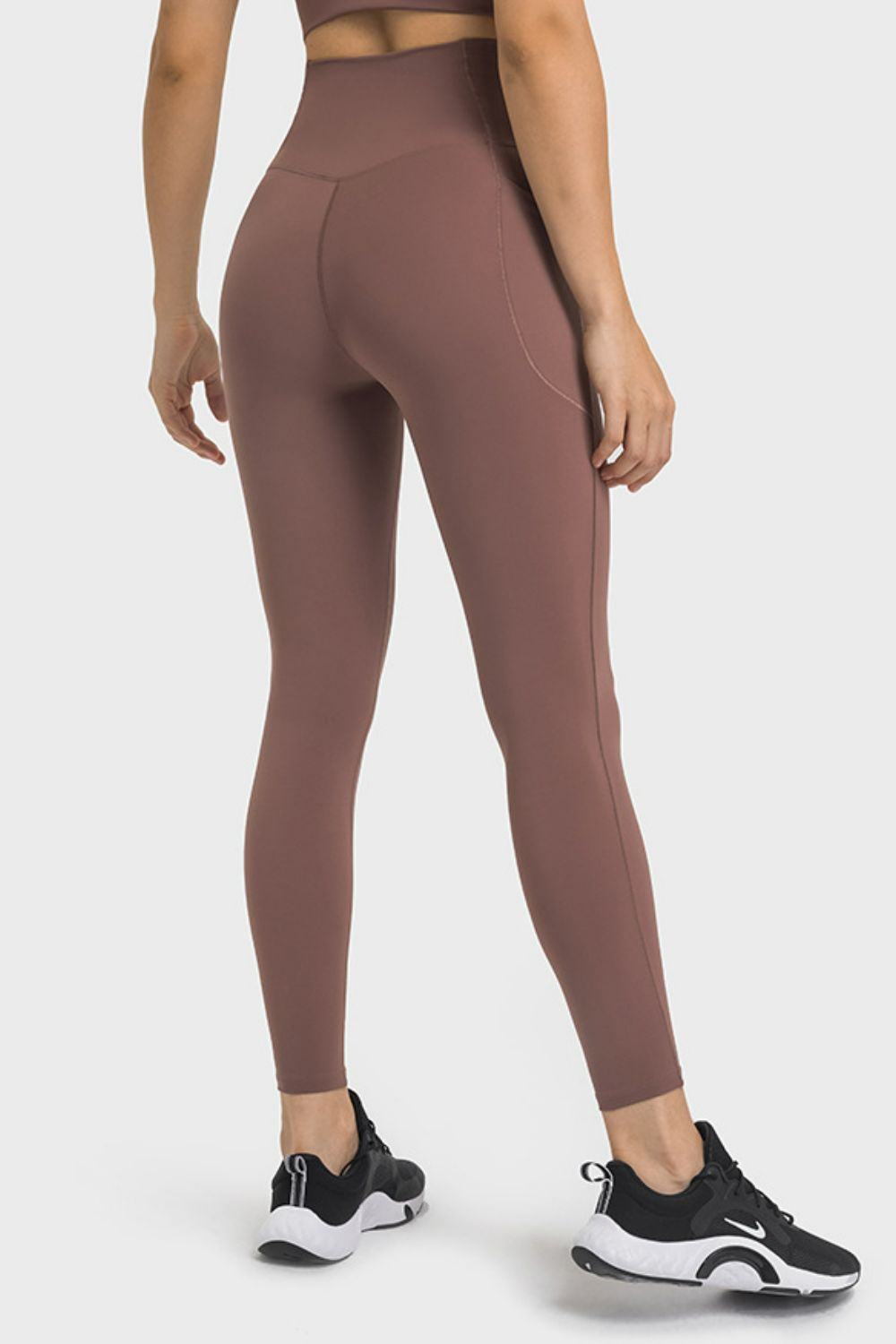Millennia V-Waist Yoga Leggings with Pockets - Ladyez