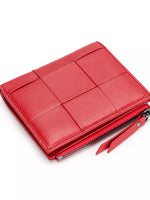 Woven Leather Card Case