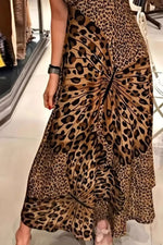 Butterfly Leopard Maxi Cami Dress - Ladyez