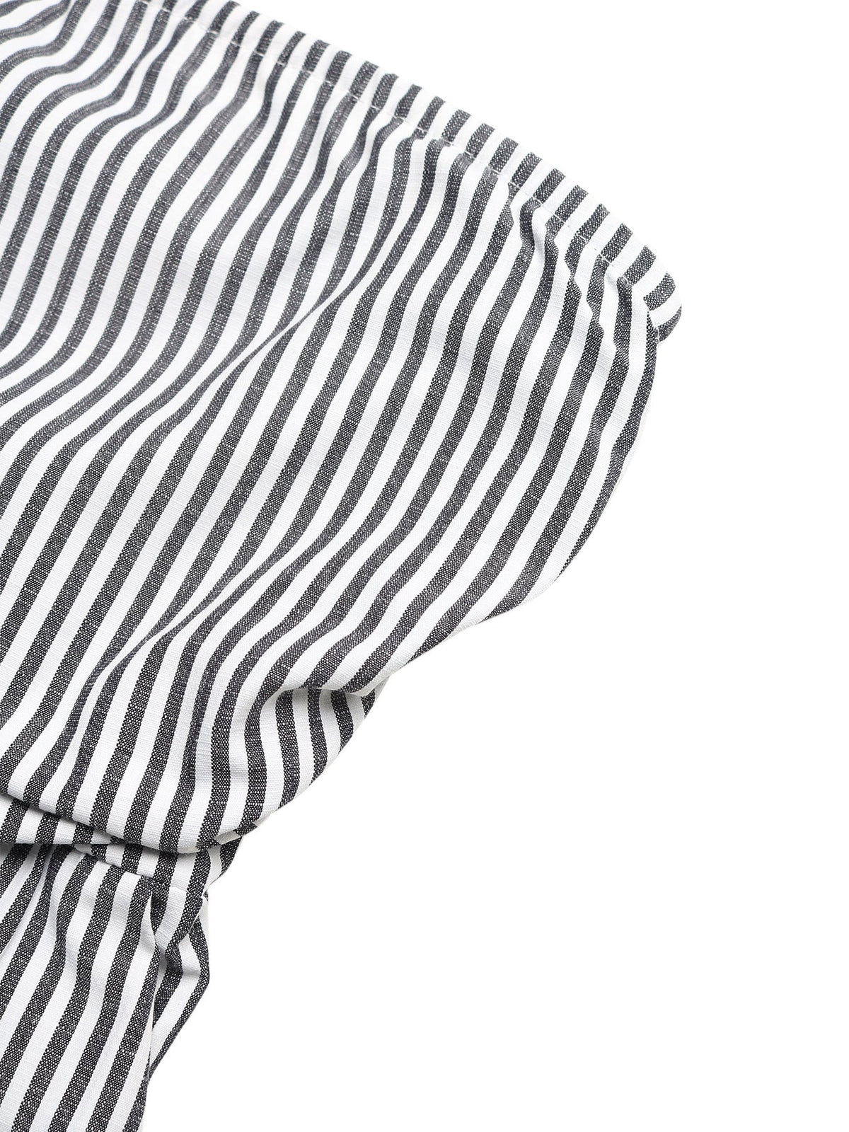 Striped Strapless Wide Leg Jumpsuit
