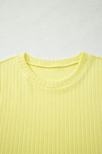 Ribbed Knit Tank and Shorts Set