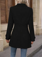 Collared Neck Button Up Coat