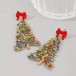 Christmas Tree Dangle Earrings