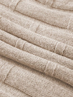 Textured Knit Open Front Cardigan with Pockets