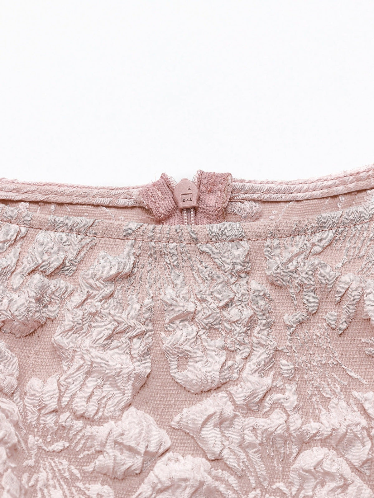Floral Jacquard Peplum Tank