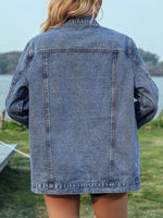 Studded Button Up Denim Jacket