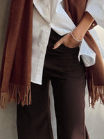 Wide Leg High Waist Denim Jeans - Ladyez