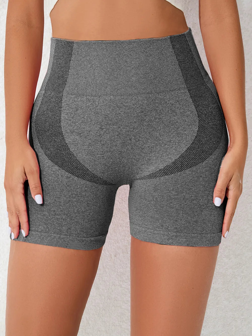 High Waist Active Shorts - Ladyez
