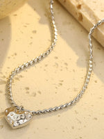 18K Gold-Plated Stainless Steel Heart Pendant Necklace