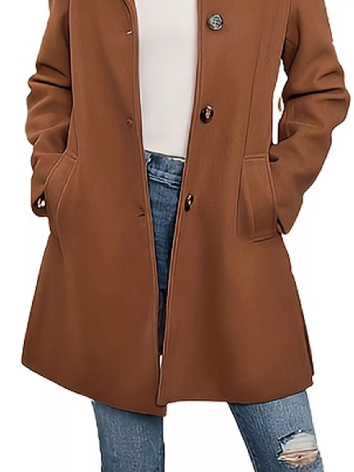 Button-Down Long Sleeve Outerwear