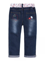 Children's Round Neck Top and Jeans Set