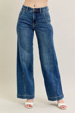 Judy Blue Full Size High Waist Wide Leg Jeans Plus Size - Ladyez