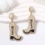 Bride Boot Dangle Earrings