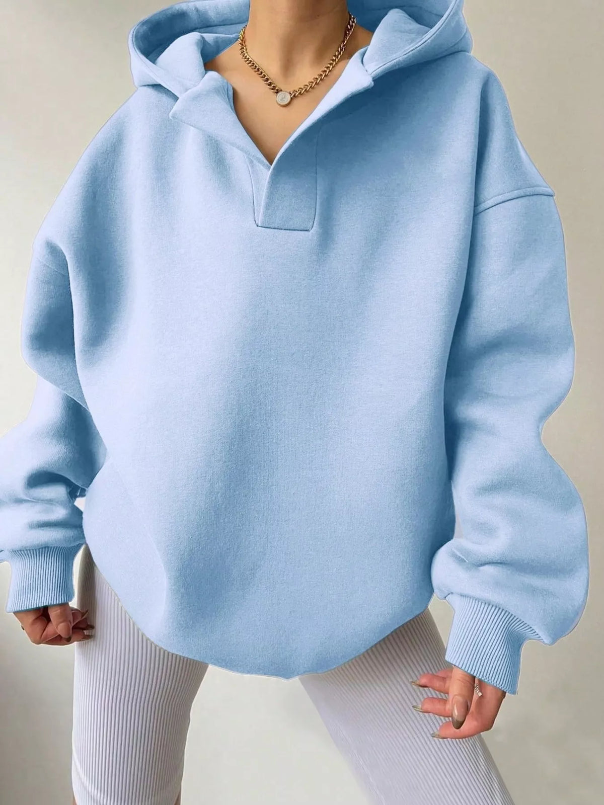 Dropped Shoulder Long Sleeve Sweatshirt