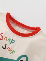 Children's Dinosaur Applique Two-Piece Set