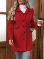 Button Up Long Sleeve Outerwear