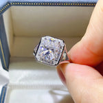 3 Carat Moissanite Engagement Square Ring - Ladyez