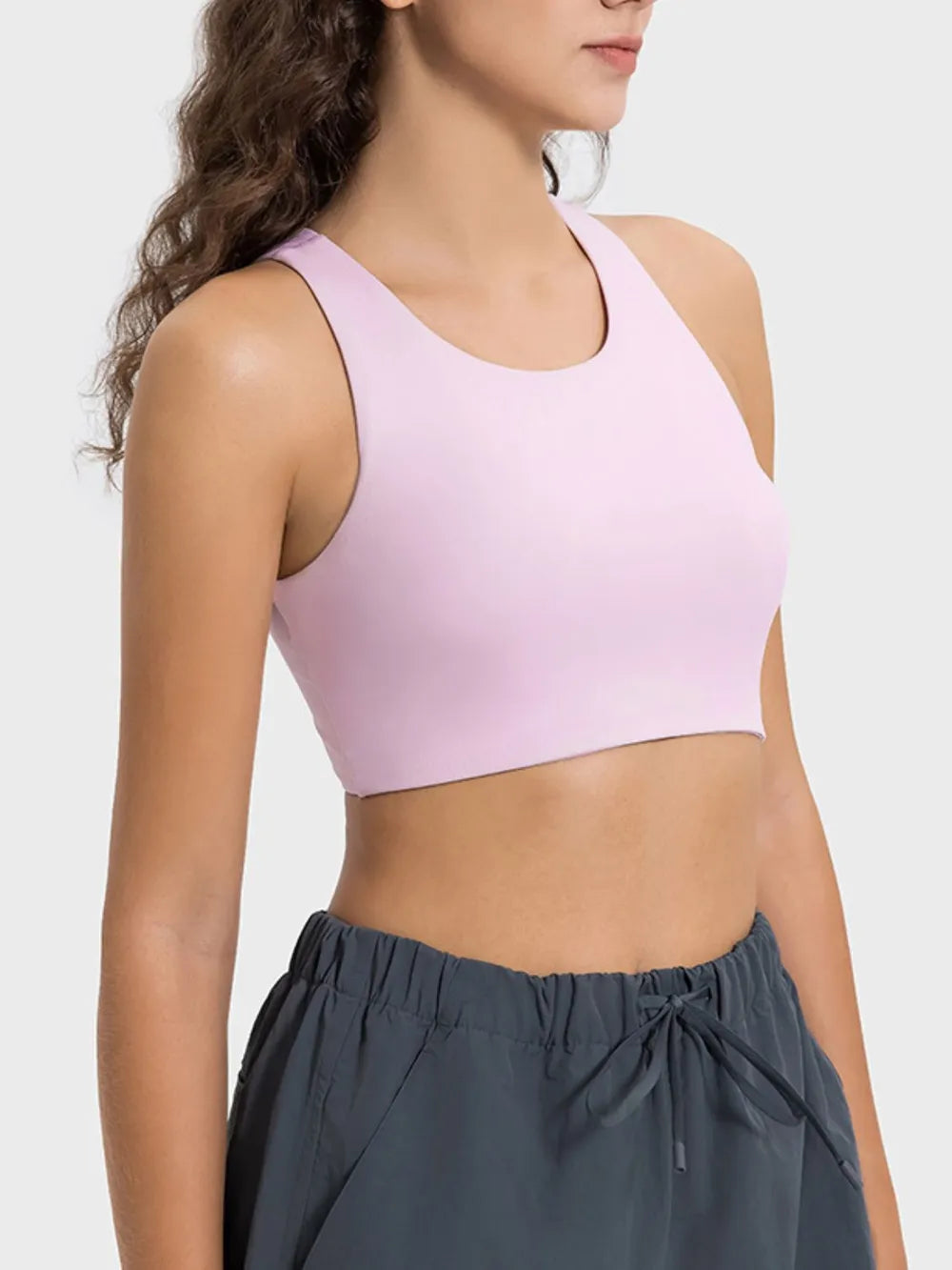 Millennia Cutout Round Neck Active Tank - Ladyez