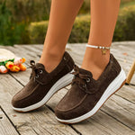 Lace Up Round Toe Sneakers