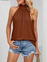 High Neck Tie Back Cami