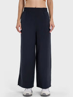 Millennia Slit Wide Leg Active Pants - Ladyez