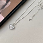 925 Sterling Silver Heart Necklace