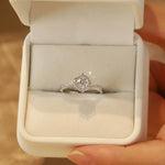 1 Carat Moissanite 925 Sterling Silver Ring