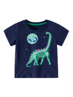 Children's Dinosaur Graphic Crew Neck T-Shirt